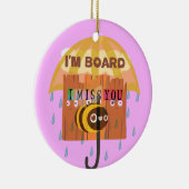 「私はボードだ – 私は恋しく思あなた:あよくはしゃぐあ&プニーあいさつ セラミックオーナメント (右)