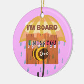 「私はボードだ – 私は恋しく思あなた:あよくはしゃぐあ&プニーあいさつ セラミックオーナメント (左)