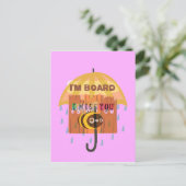 「私はボードだ – 私は恋しく思あなた:あよくはしゃぐあ&プニーあいさつ ポストカード (スタンド正面)