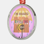 「私はボードだ – 私は恋しく思あなた:あよくはしゃぐあ&プニーあいさつ メタルオーナメント (左)