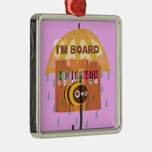 「私はボードだ – 私は恋しく思あなた:あよくはしゃぐあ&プニーあいさつ メタルオーナメント (右)