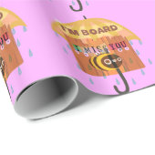 「私はボードだ – 私は恋しく思あなた:あよくはしゃぐあ&プニーあいさつ ラッピングペーパー (ロールコーナー)