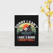 私はボード会議レトロマウンテンスノーボードを持っている カード (黄色い花)