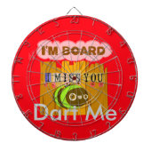 私はボード、私はあなた恋しく思はビートプリント/グラフィック ダーツボード (正面)