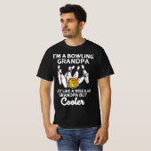 私はボーリングおじいちゃん Tシャツ (正面フル)