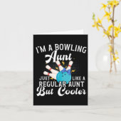 私はボーリングおばさんボウリングをする人、 クリケットの投手おばさんボーリングおばさん カード (黄色い花)