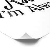 私はボーリングコーチで救すが、次のように仮定する フォトプリント            (角)