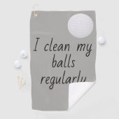 私はボールを定期的にユーモアで拭おもしろいく ゴルフタオル (インサイチュ)