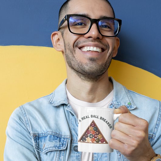 私はボール実在ブレイカービリヤードのボールプールをテーマにした コーヒーマグカップ