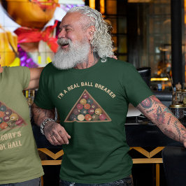 私はボール実在ブレイカービリヤードのボールプールをテーマにした Tシャツ