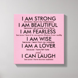 私はポスターが強い キャンバスプリント