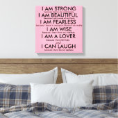 私はポスターが強い キャンバスプリント (インサイチュ (寝室))