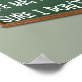 私はポスターを使わない人は気におもしろい嫌い ポスター (角)