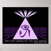 私はポスター信じは何も持たない ポスター (正面)