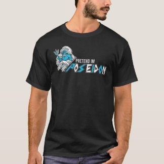 私はポセイドンだフリフリギリシャ神話の三叉の矛 Tシャツ