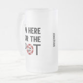 私はポットおもしろいトランプのポーカーチップカジノに フロストグラスビールジョッキ (正面左)