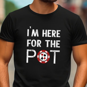 私はポットのおもしろいトランプのポーカー Tシャツ
