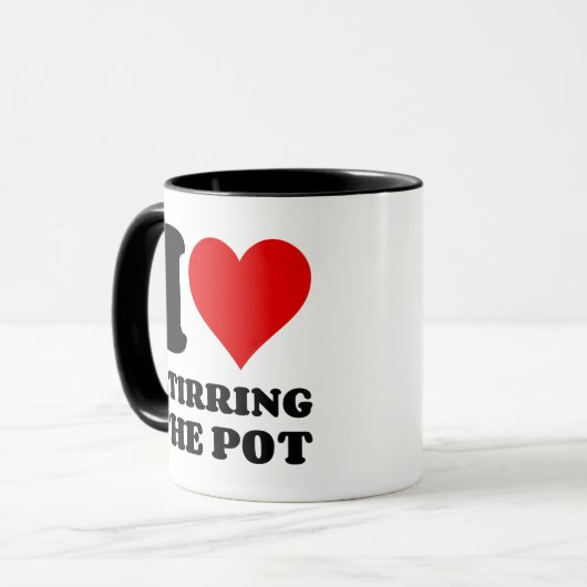私はポットを攪拌するのが大好き マグカップ (正面左)