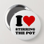 私はポットを攪拌するのが大好き 缶バッジ (正面&裏面)