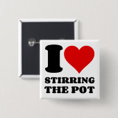 私はポットを攪拌するのが大好き 缶バッジ (正面&裏面)
