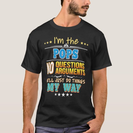 私はポップの私は私の事を行う質問はない Tシャツ (正面)