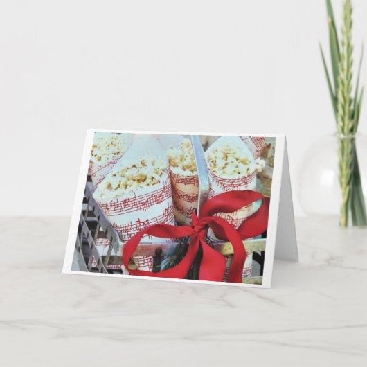 私はポップコーン**以上にあなたを愛**誕生日 カード (正面)