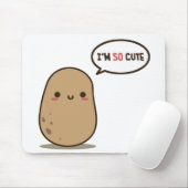 私はポテトがとても可愛い マウスパッド (マウス)