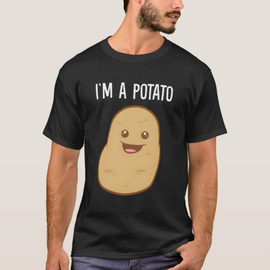 私はポテトだ Tシャツ (正面)