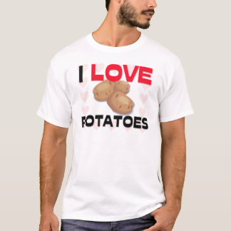 私はポテトを愛します Tシャツ