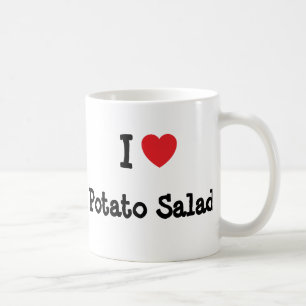 私はポテトサラダのハートTシャツが大好き コーヒーマグカップ