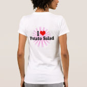 私はポテトサラダを愛します Tシャツ (裏面)