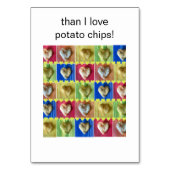 私はポテトチップスやカードよりも君を愛している テーブルナンバー (裏面)