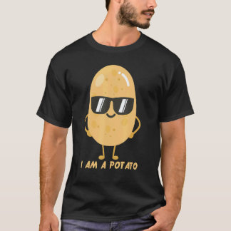 私はポテト炭水化物ヴィーガン Tシャツ