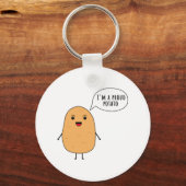 私はポテト誇りを持っただ キーホルダー (正面)