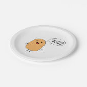 私はポテト誇りを持ったで ペーパープレート (アングル)