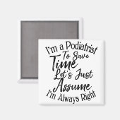 私はポディアト救リストで仮定しよう マグネット (正面/裏面)