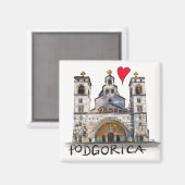 私はポドゴリカが大好き マグネット (正面/裏面)