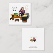 私はポボが大好きです スクエア名刺 (正面/裏面)