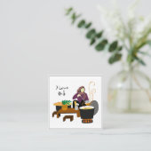 私はポボが大好きです スクエア名刺 (スタンド正面)