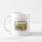 私はポンバーリー・ジェーン・オースティン・ヴィンテージに行きたい コーヒーマグカップ (左)