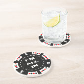 私はポーカー用のチップのすべています コースター (側面)
