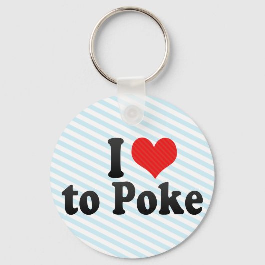 私はポークするのが大好き キーホルダー (正面)