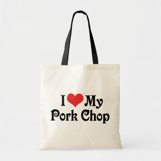 私はポークチョップが大好き トートバッグ (正面)