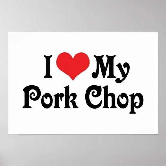 私はポークチョップが大好き ポスター (正面)