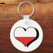 私はポーランドキーチェーンが大好き キーホルダー (正面)