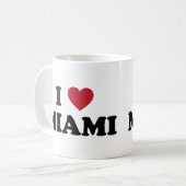 私はマイアミフロリダを愛します コーヒーマグカップ (正面左)