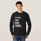 私はマイクの事をミクおもしろいパーソナライズされたする Tシャツ (正面フル)