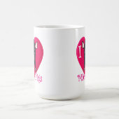 私はマイクロブタを愛します コーヒーマグカップ (中央)