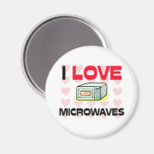 私はマイクロ波が大好き マグネット (正面/裏面)