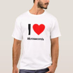 私はマイクロ秒を愛する Tシャツ<br><div class="desc">..</div>